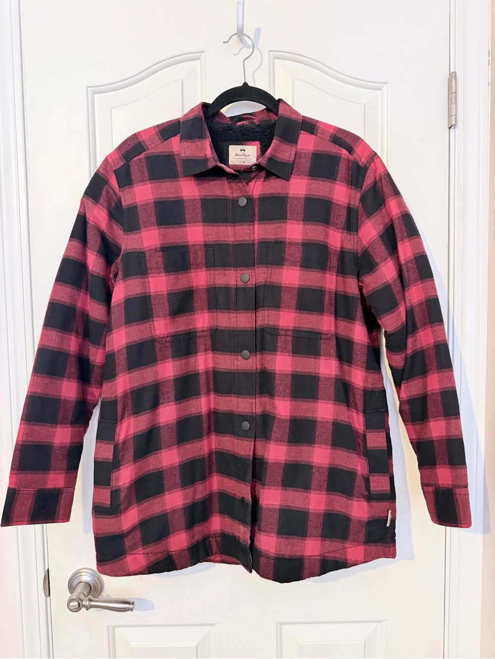 Wind River Plaid Shirt Jacket Size Large